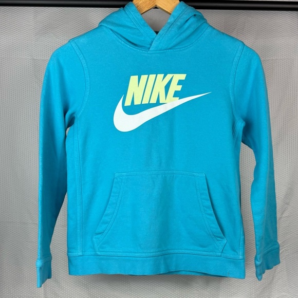 Nike Kids Blue Hoodie size Medium - Picture 1 of 8